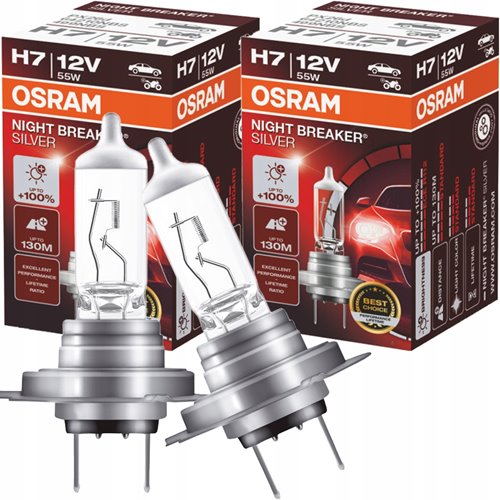 Mocne żarówki h7 osram night breaker silver audi a