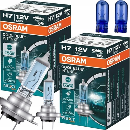 Żarówki h7 białe światło osram cool blue intense n