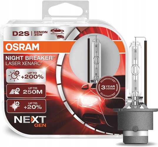 Żarówki d2s Osram xenarc night breaker laser 200