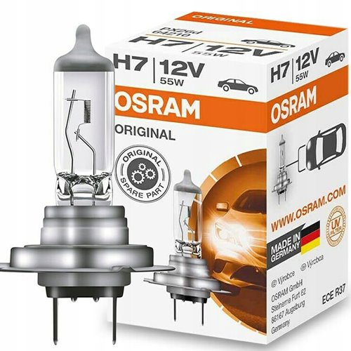 Wytrzymała żarówka osram h7 orginal 12V 55W