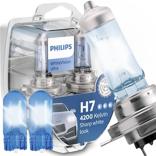 Żarówki h7 philips whitevision ultra 12v 55w