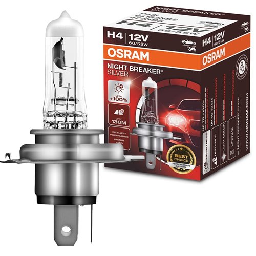 Mocna żarówka H4 Osram Night Breaker Silver