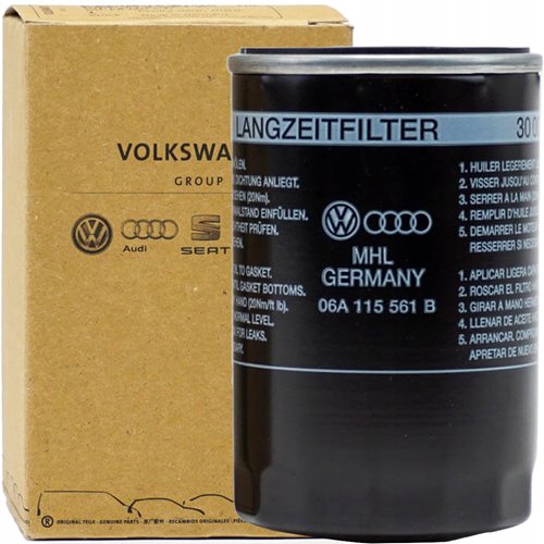 Oryginalny filtr oleju volkswagen audi 06a115561b 