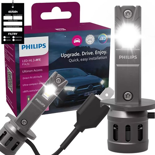 Mocne żarówki led h1 philips ultinon access łatwy 