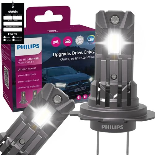 Philips ultinon access h7 żarówki led 6000K