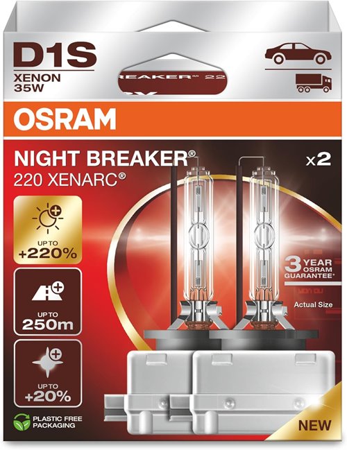 Żarówki D1s osram 35w xenarc night breaker laser +