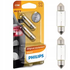 2x żarówki philips c5w sv8,5 12v vision +30%