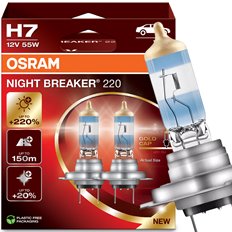 Żarówki osram H7 night breaker 220% więcej światła