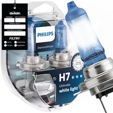 Żarówki Philips Diamond Vision H7 5000K zestaw 2 sztuki